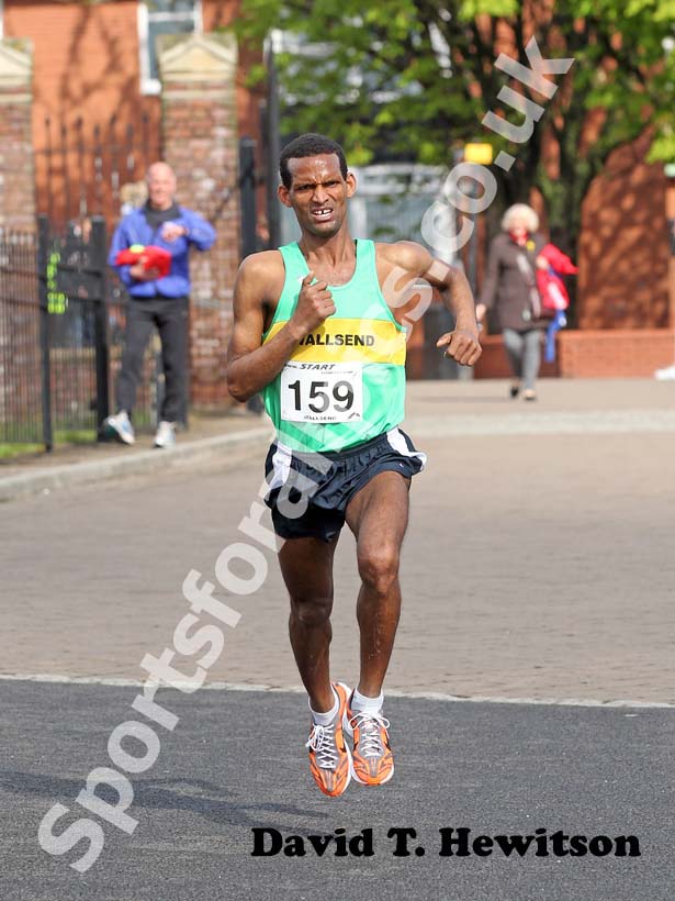 Yared Hagos (Wallsend Harriers) wins the  Terry O'Gara Memorial Road Race organised by Wallsend Harriers and AC race.